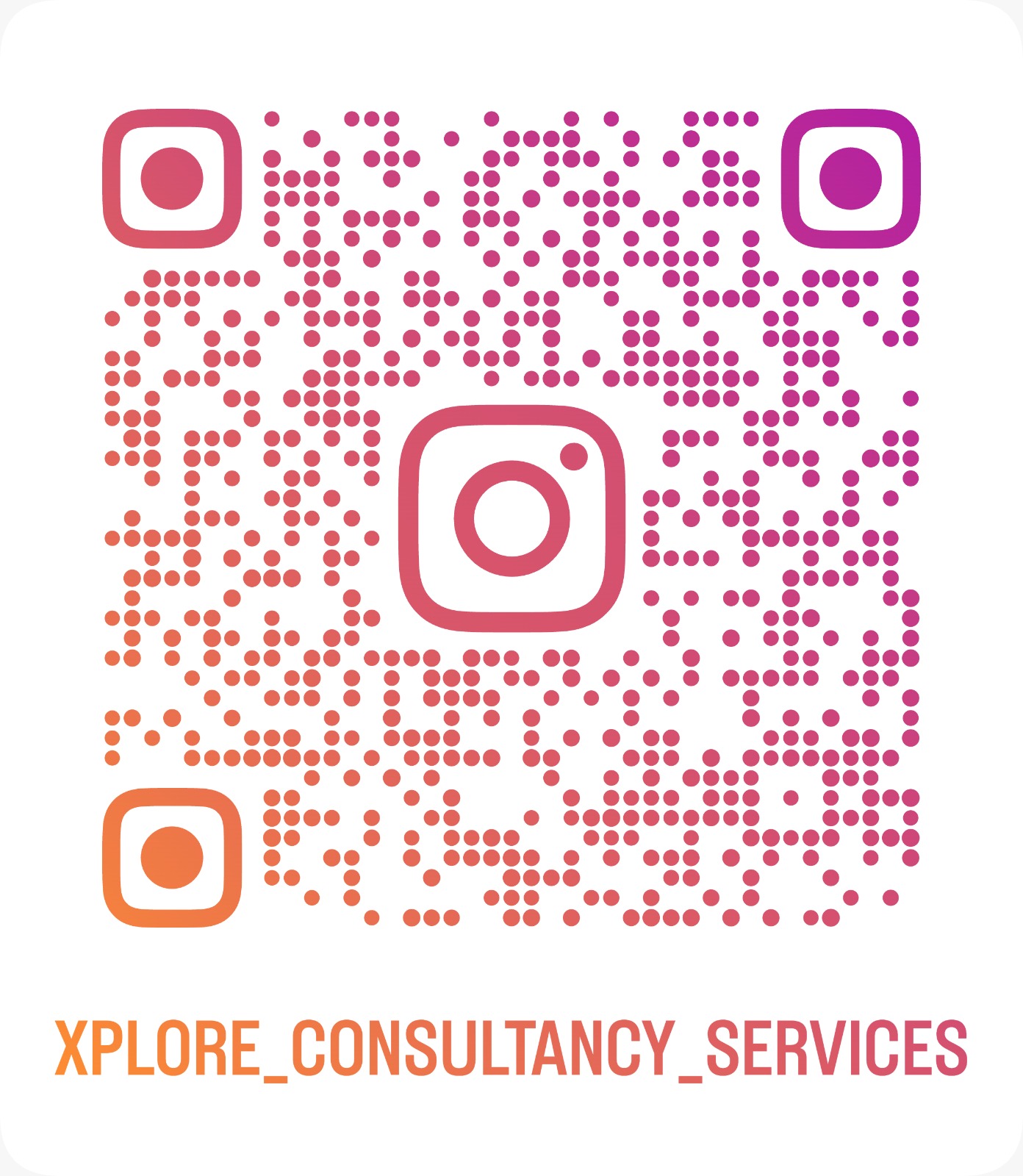 Xplore Education Trust Instagram QR Code